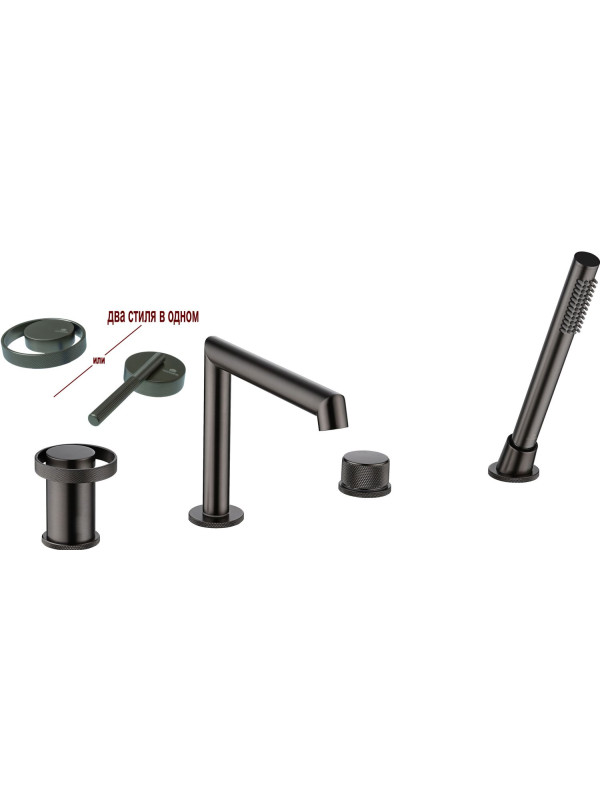 Смеситель Ganzer GZ19133-Q оружейная сталь