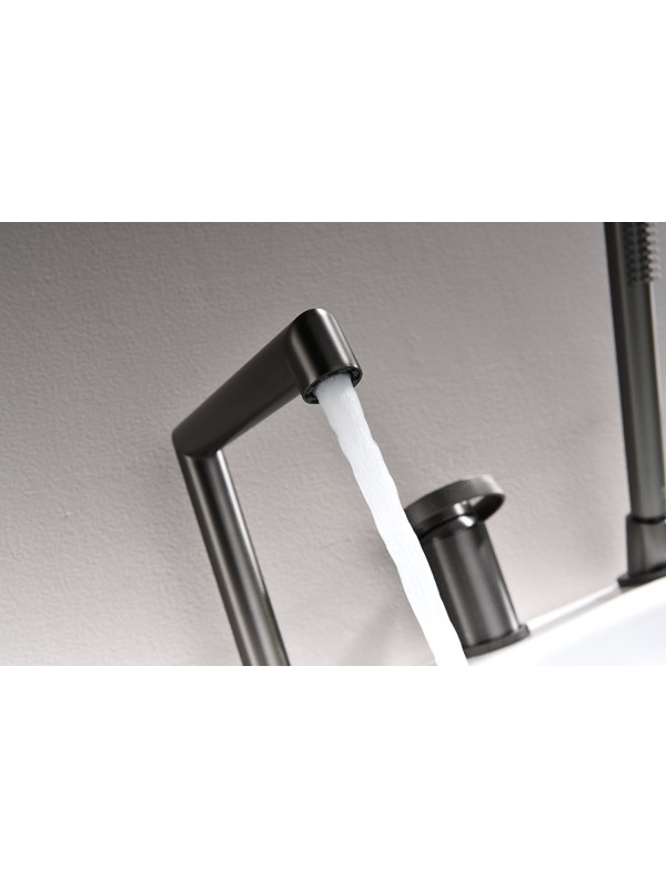 Смеситель Ganzer GZ19133-Q оружейная сталь 9