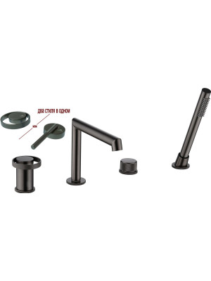 Смеситель Ganzer GZ19133-Q оружейная сталь