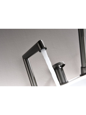 Смеситель Ganzer GZ19133-Q оружейная сталь 9