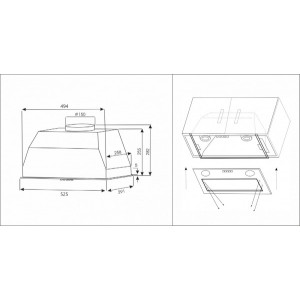 Вытяжка Exiteq EX-1176 Black hfpvths
