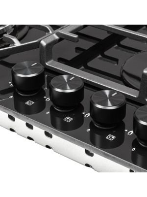 Газовая варочная панель ZorG HAG613 FDW Black управление 3