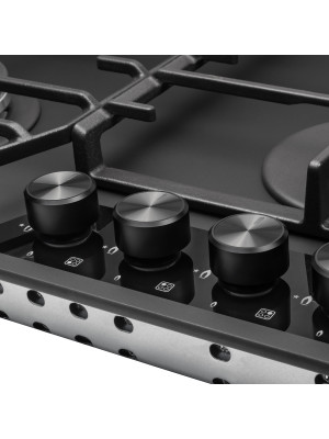 Газовая варочная панель ZorG HAG613 FDW Black matte механическое управление