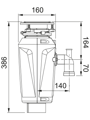 Измельчитель пищевых отходов Franke SLIM 100 c