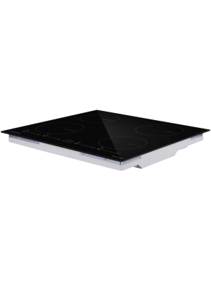 Индукционная варочная панель Maunfeld AVI6044SSBK Black под углом
