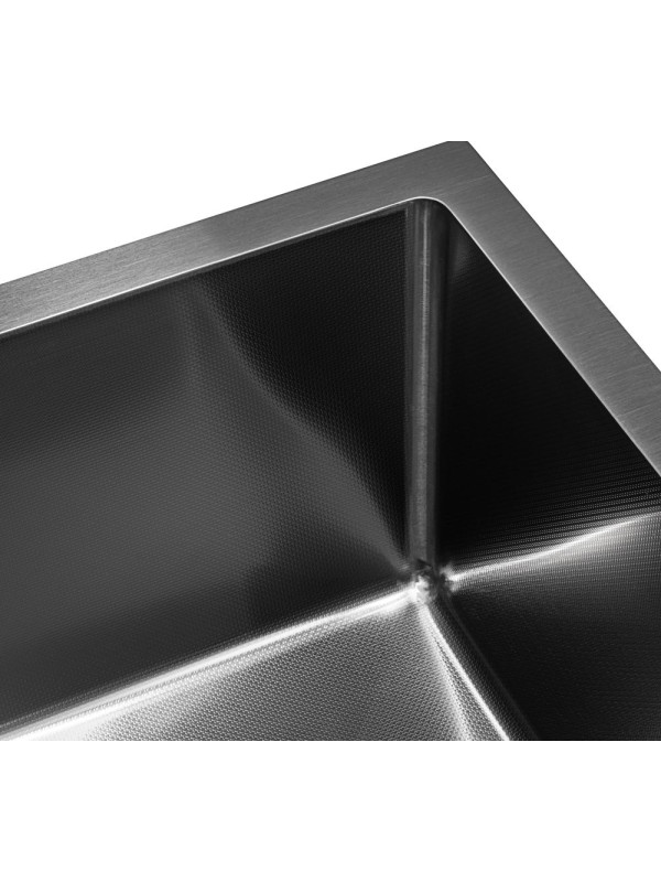 Кухонная мойка Arfeka Eco AR 45x45 BLACK PVD NANO DECOR MILLET GRAINS покрытие
