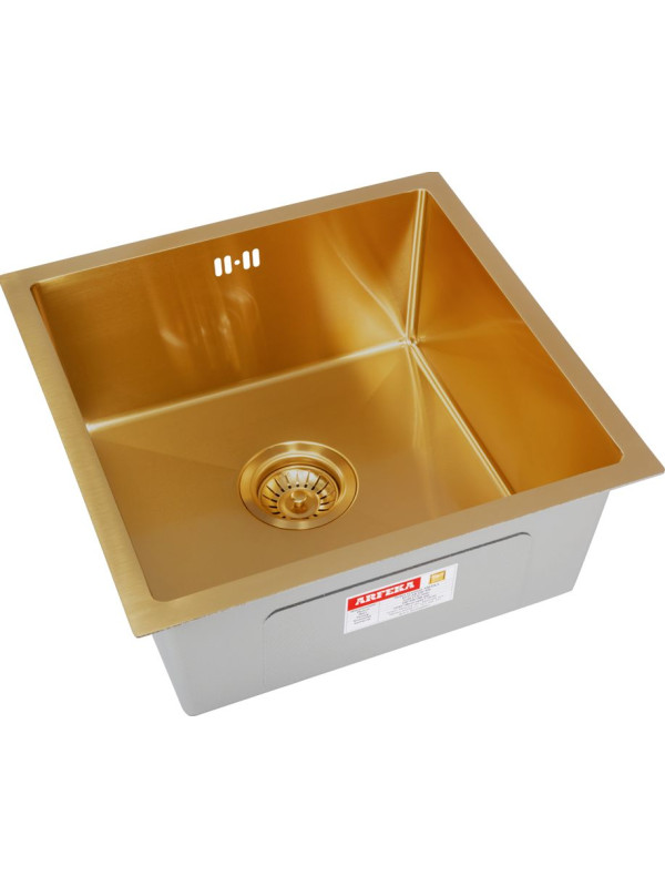 Кухонная мойка Arfeka Eco AR 45x45 GOLD PVD NANO