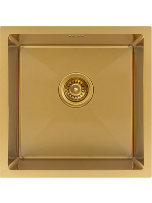 Кухонная мойка Arfeka Eco AR 45x45 GOLD PVD NANO сверху