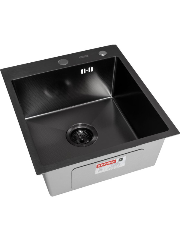 Кухонная мойка Arfeka Eco AR 45x50 BLACK PVD NANO DECOR