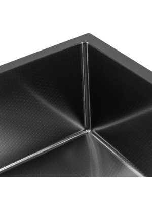 Кухонная мойка Arfeka Eco AR 45x50 BLACK PVD NANO DECOR угол