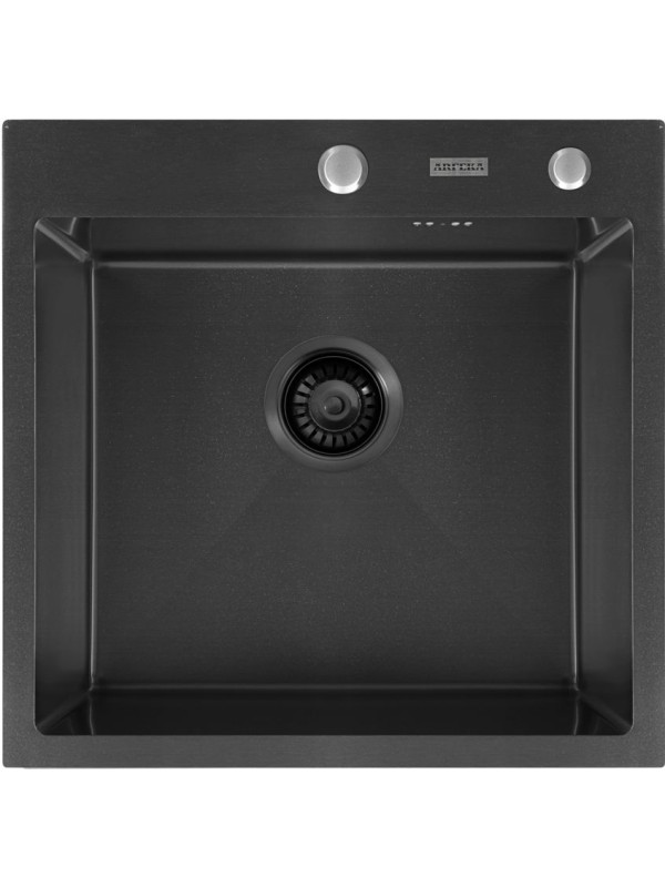 Кухонная мойка Arfeka Eco AR 50x50 Black PVD Nano сверху