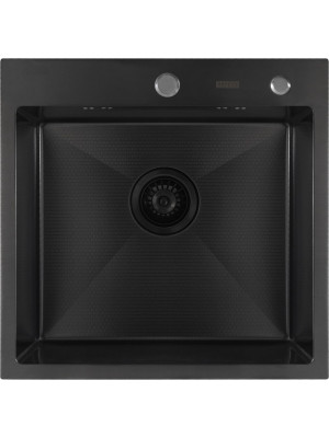 Кухонная мойка Arfeka Eco AR 50x50 Black PVD Nano Decor сверху