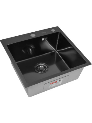 Кухонная мойка Arfeka Eco AR 50x50 Black PVD Nano Decor Millet Grains