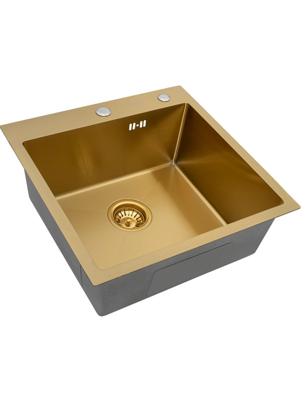 Кухонная мойка Arfeka Eco AR 50x50 Gold PVD Nano