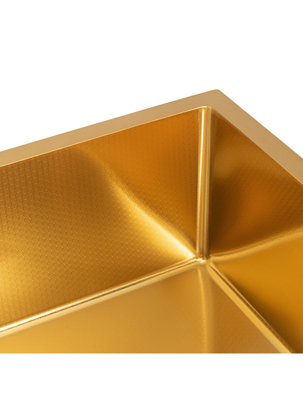 Кухонная мойка Arfeka Eco AR 50x50 Gold PVD Nano Decor покрытие
