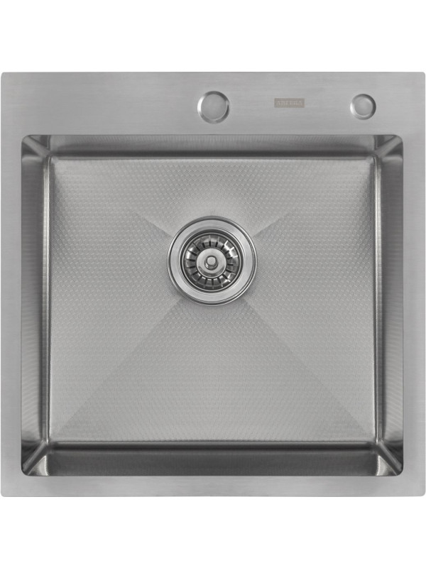 Кухонная мойка Arfeka Eco AR 50x50 Satin Decor сверху