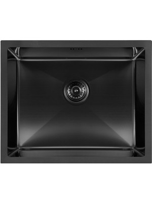 Кухонная мойка Arfeka Eco AR 55x45 Black PVD Nano Decor Millet Grains сверху
