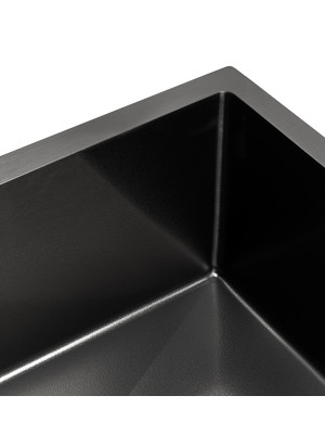 Кухонная мойка Arfeka Eco AR 55x45 Black PVD Nano Decor Volcanic Rock покрытие
