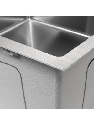 Кухонная мойка Arfeka Eco AR 55x45 Satin Decor угол