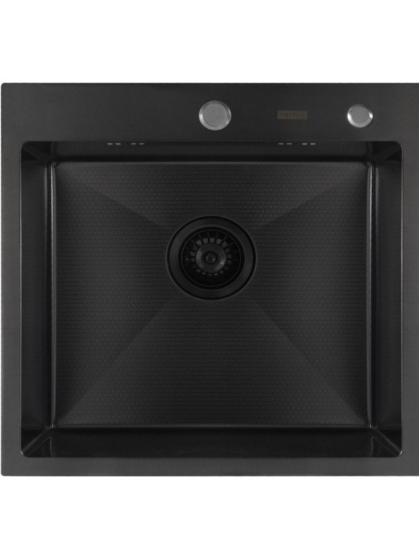 Кухонная мойка Arfeka Eco AR 55x50 Black PVD Nano сверху