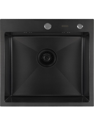 Кухонная мойка Arfeka Eco AR 55x50 Black PVD Nano Decor сверху