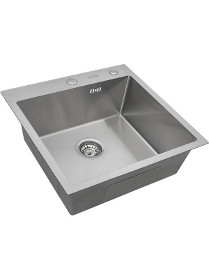 Кухонная мойка Arfeka Eco AR 55x50 Satin сбоку
