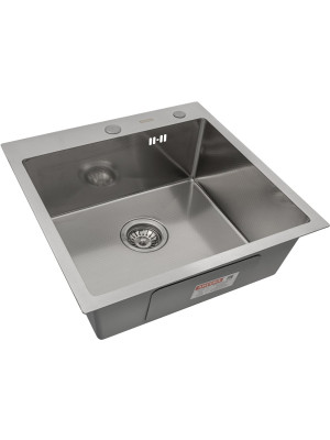 Кухонная мойка Arfeka Eco AR 55x50 Satin Decor сбоку