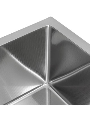 Кухонная мойка Arfeka Eco AR 55x50 Satin Decor Millet Grains угол