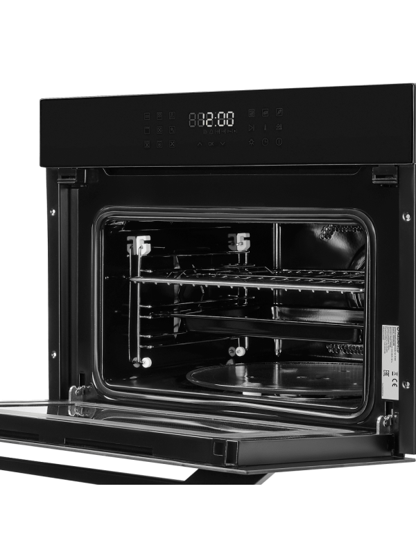 Электрический духовой шкаф Maunfeld XCMO4414GB Black под углом