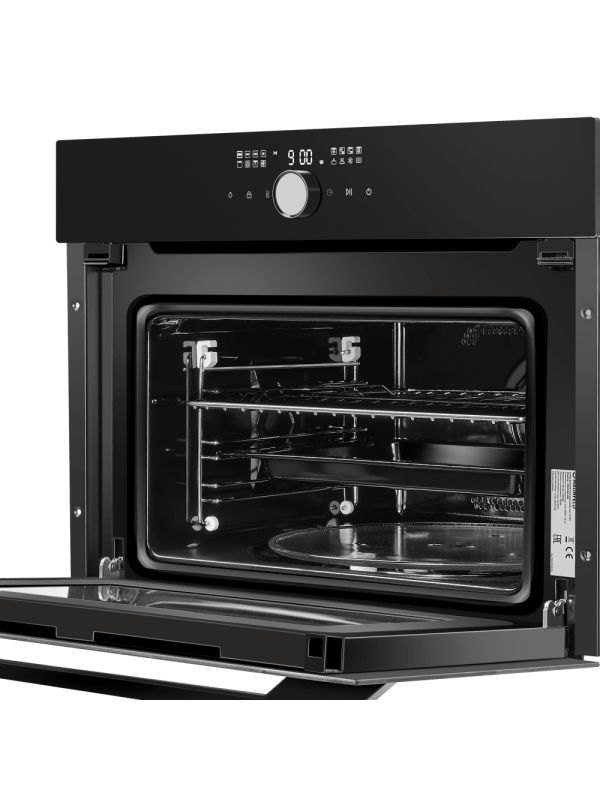 Электрический духовой шкаф Maunfeld XCMO4418GB Matt Black под углом