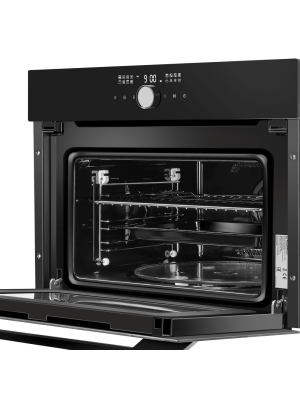 Электрический духовой шкаф Maunfeld XCMO4418GB Matt Black под углом