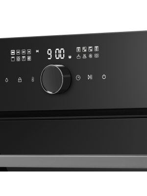 Электрический духовой шкаф Maunfeld XCMO4418GB Matt Black вблизи