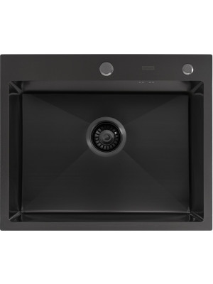 Кухонная мойка Arfeka Eco AR 60x50 Black PVD Nano Decor сверху