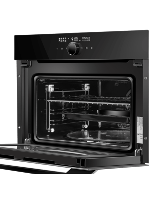 Электрический духовой шкаф Maunfeld XCMO4418GB Glossy Black под углом