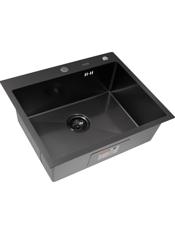Кухонная мойка Arfeka Eco AR 60x50 Black PVD Nano Decor Volcanic Rock
