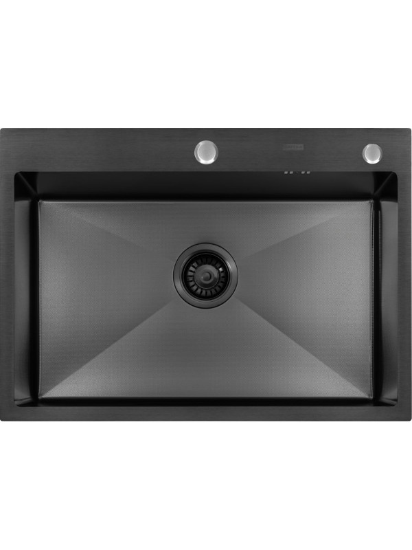 Кухонная мойка Arfeka Eco AR 70x50 Black PVD Nano Decor Millet Grains