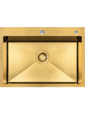 Кухонная мойка Arfeka Eco AR 70x50 Gold PVD Nano Decor