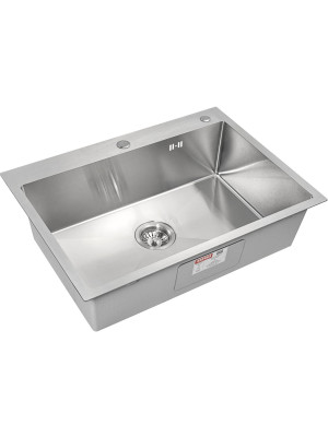 Кухонная мойка Arfeka Eco AR 70x50 Satin сбоку