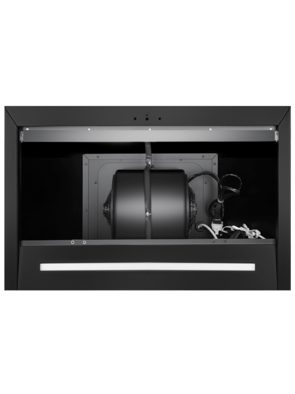 Вытяжка Maunfeld Berk 60 Black anthracite снизу без решетки
