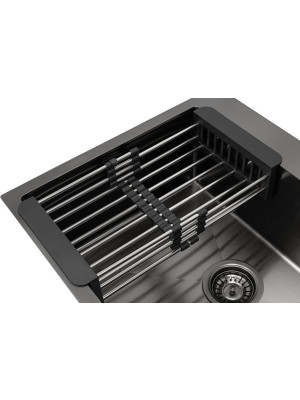 Кухонная мойка Arfeka Eco AR 50x50 (комплект коландер+дозатор) Black коландер