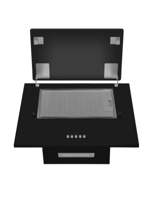 Вытяжка Maunfeld Wind 60 A Black с открытой крышкой