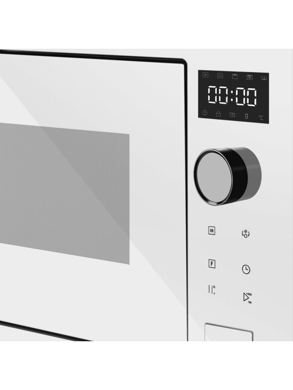 Микроволновая печь Maunfeld XBMO251GW Glossy White вблизи