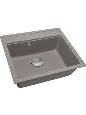 Кухонная мойка ZorG Rock 60 Premium alumetallic сбоку