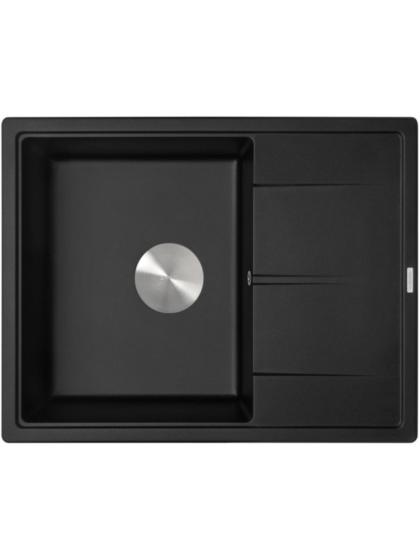Кухонная мойка ZorG Rock 65 Premium black metallic