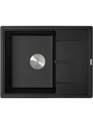 Кухонная мойка ZorG Rock 65 Premium black metallic