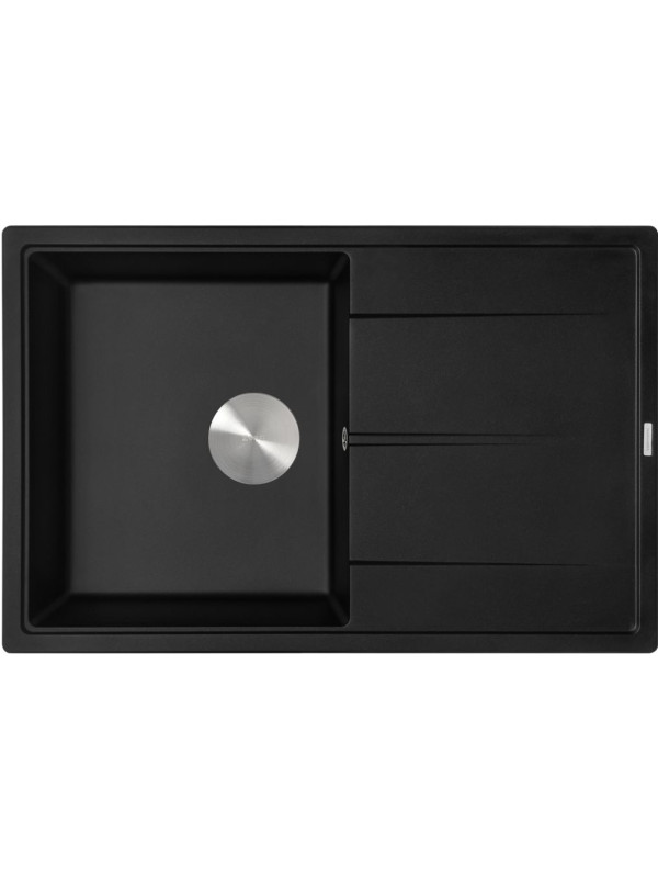 Кухонная мойка ZorG Rock 78 Premium black metallic