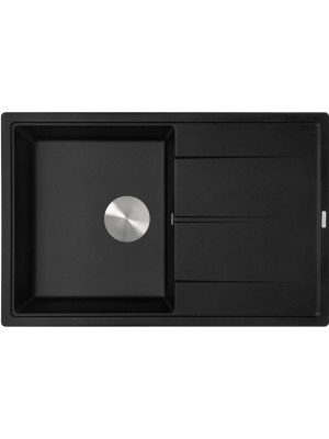 Кухонная мойка ZorG Rock 78 Premium black metallic