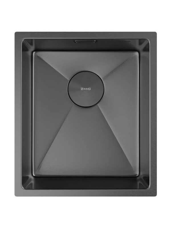 Кухонная мойка ZorG Zerox 38 U / IF PVD Gunblack