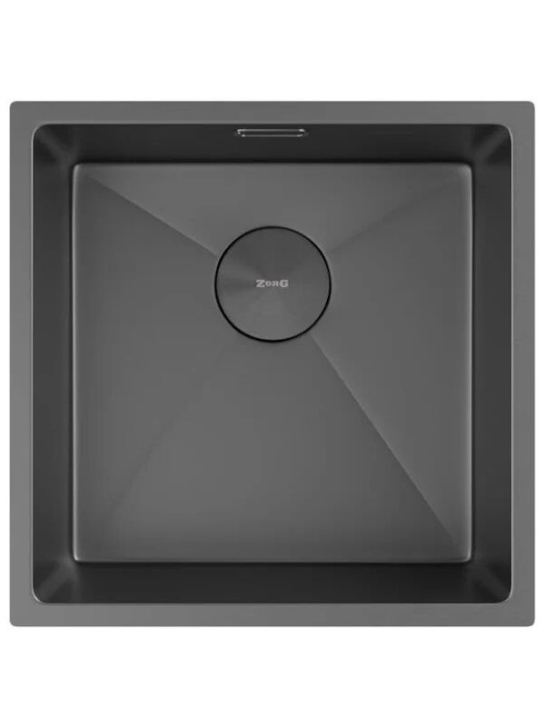 Кухонная мойка ZorG Zerox 44 U / IF Zurinox PVD Gunblack