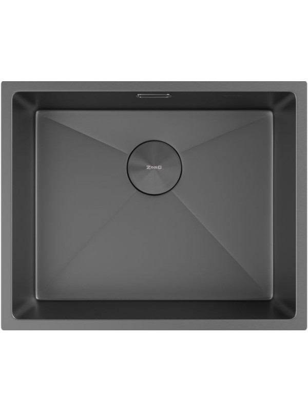 Кухонная мойка ZorG Zerox 54 U / IF Zurinox PVD Gunblack